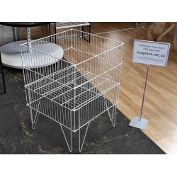 Корзина розкладна 60х60х80см (біла)